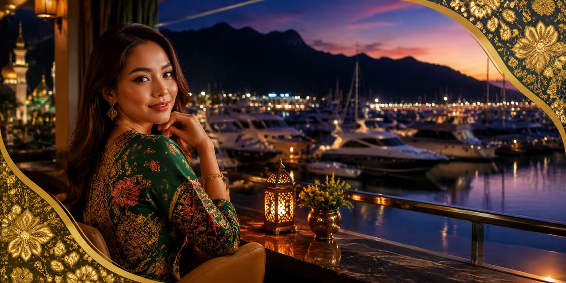 Bonus pendaftaran batik Langkawi dengan latar langit biru dan ombak laut